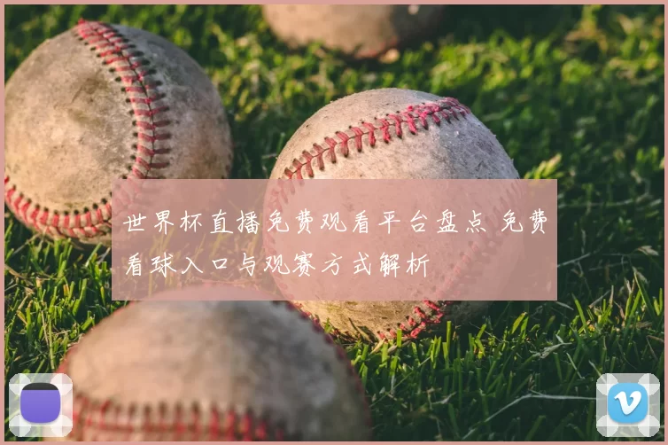 世界杯直播免费观看平台盘点 免费看球入口与观赛方式解析